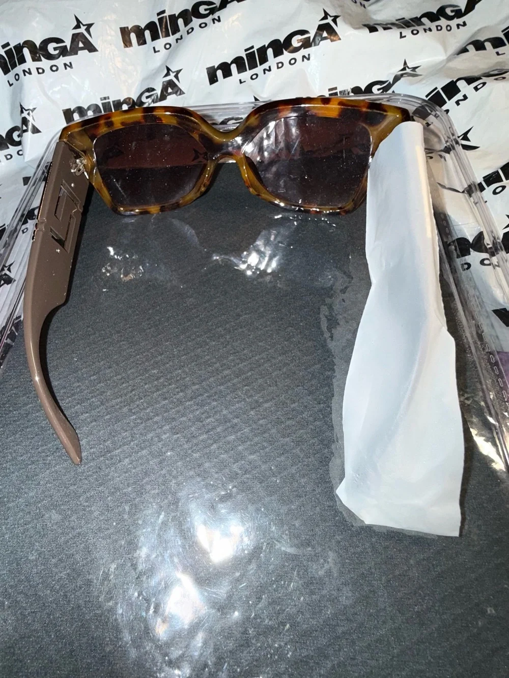 New Tortoiseshell, Sunglasses with Gold Accents Estate sale Vintage, Gorgeous!